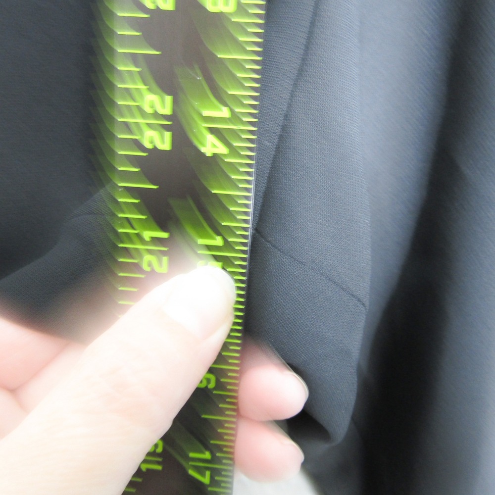 Gap 365 High Rise Trouser Black Wide Leg Pleated Pants Women 18 Petite Plus Size - Picture 12 of 14
